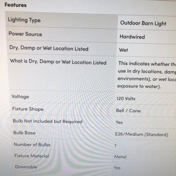 Outdoor Barn Lights, Brand New In Box - Picture 4 of 4